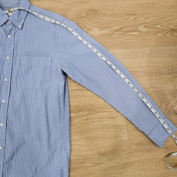 Uniqlo 100% Cotton Striped Button-Down (Size Small) - Picture 11 of 11